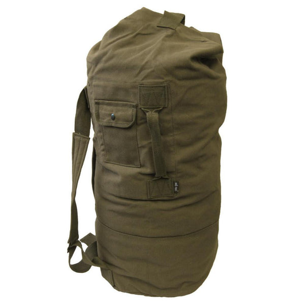 Medium Canvas Haversack - Khaki | Army and Outdoors