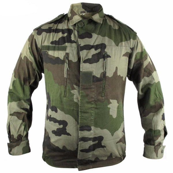  Miltec French Army CCE Woodland Camouflage T-Shirt : Sports &  Outdoors