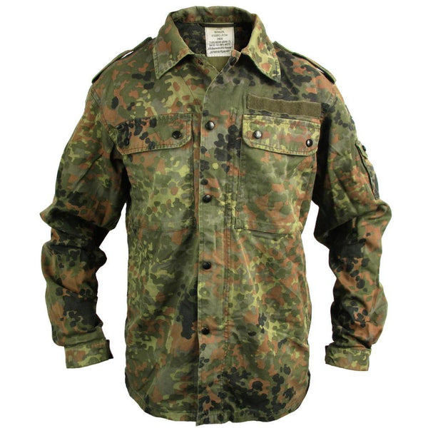 Mil-Tec Brand Jacket RipStop Smock German army Flecktarn Camo Parka Me -  GoMilitar