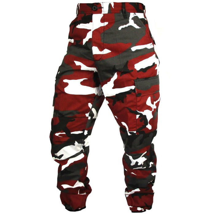 Tactical Camouflage BDU Pants - Red