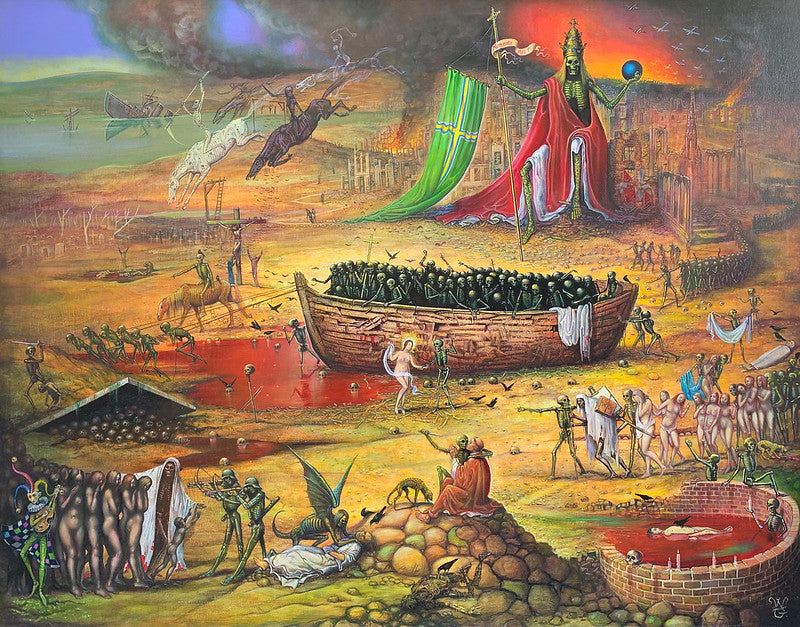 "Kingdom of Death", Acrylic on Panel, 2000