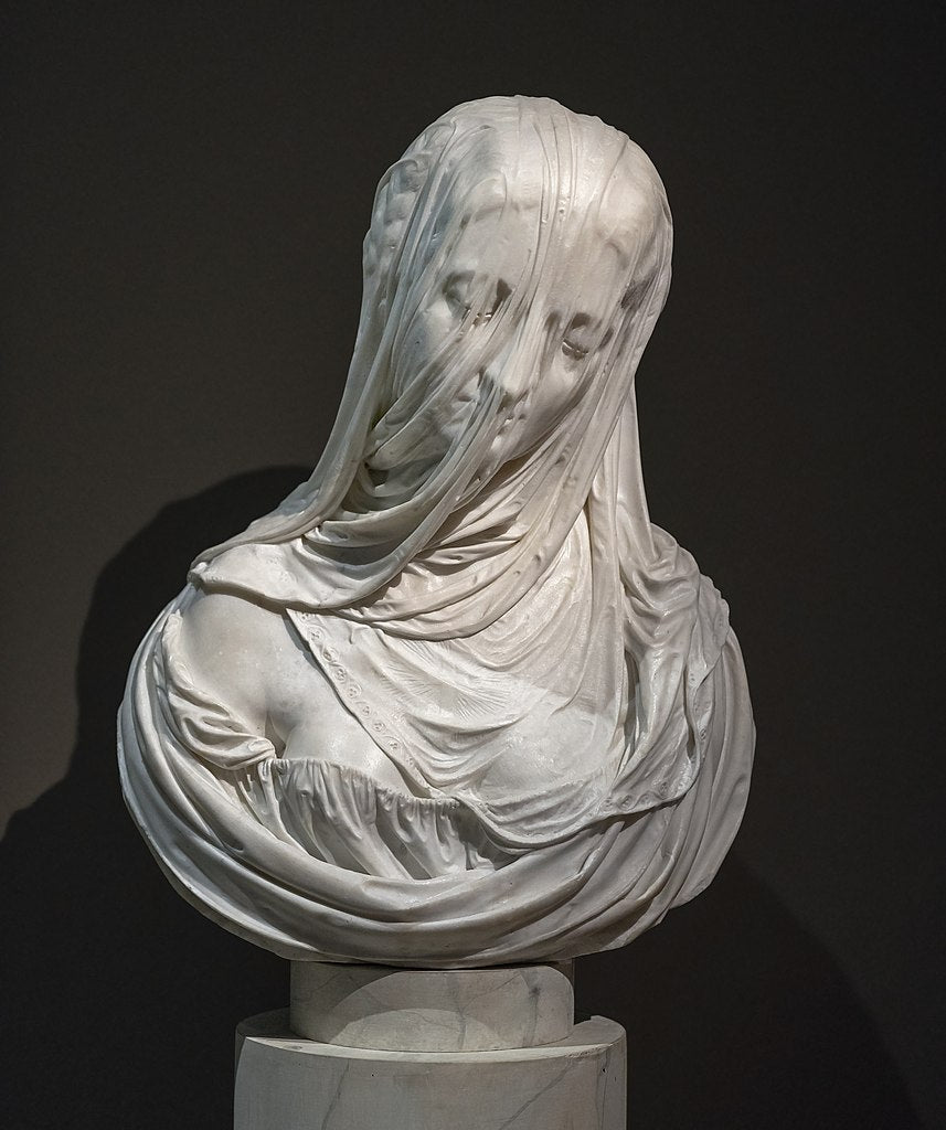 veiled dark art sculpture