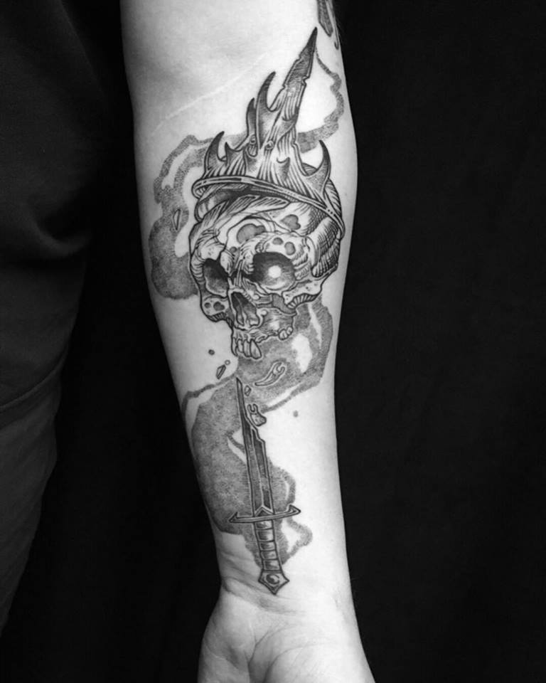 dark art tattoo work