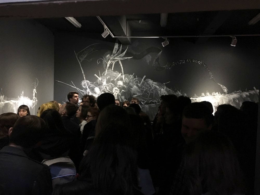 dark art show in russia installation art