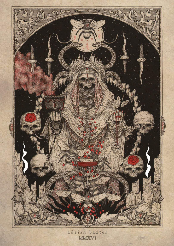 dark ink occult drawing