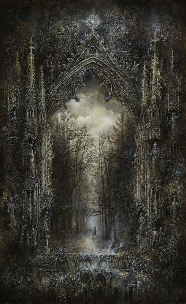 gothic forest painting art