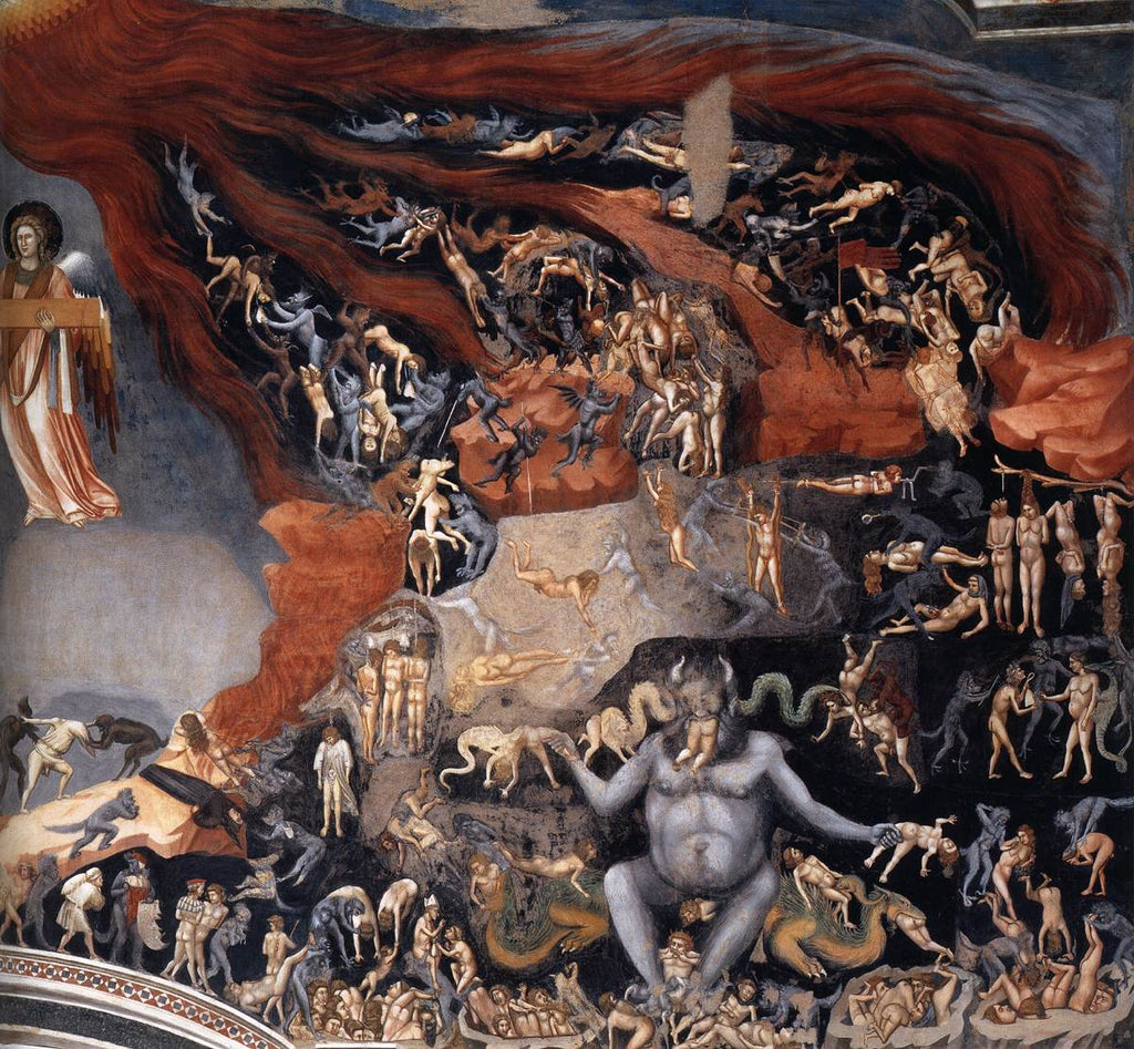 Hell and satan mural
