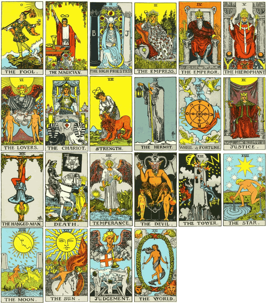 rider Waite-Smith tarot deck of cards