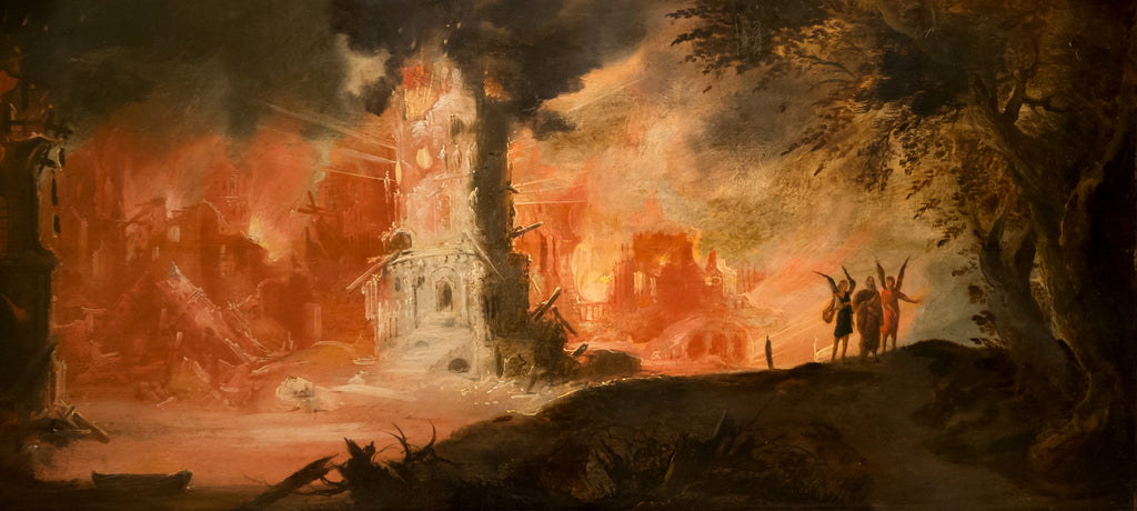 Destruction of Sodom And Gomorrah, (detail) by Francois Nome
