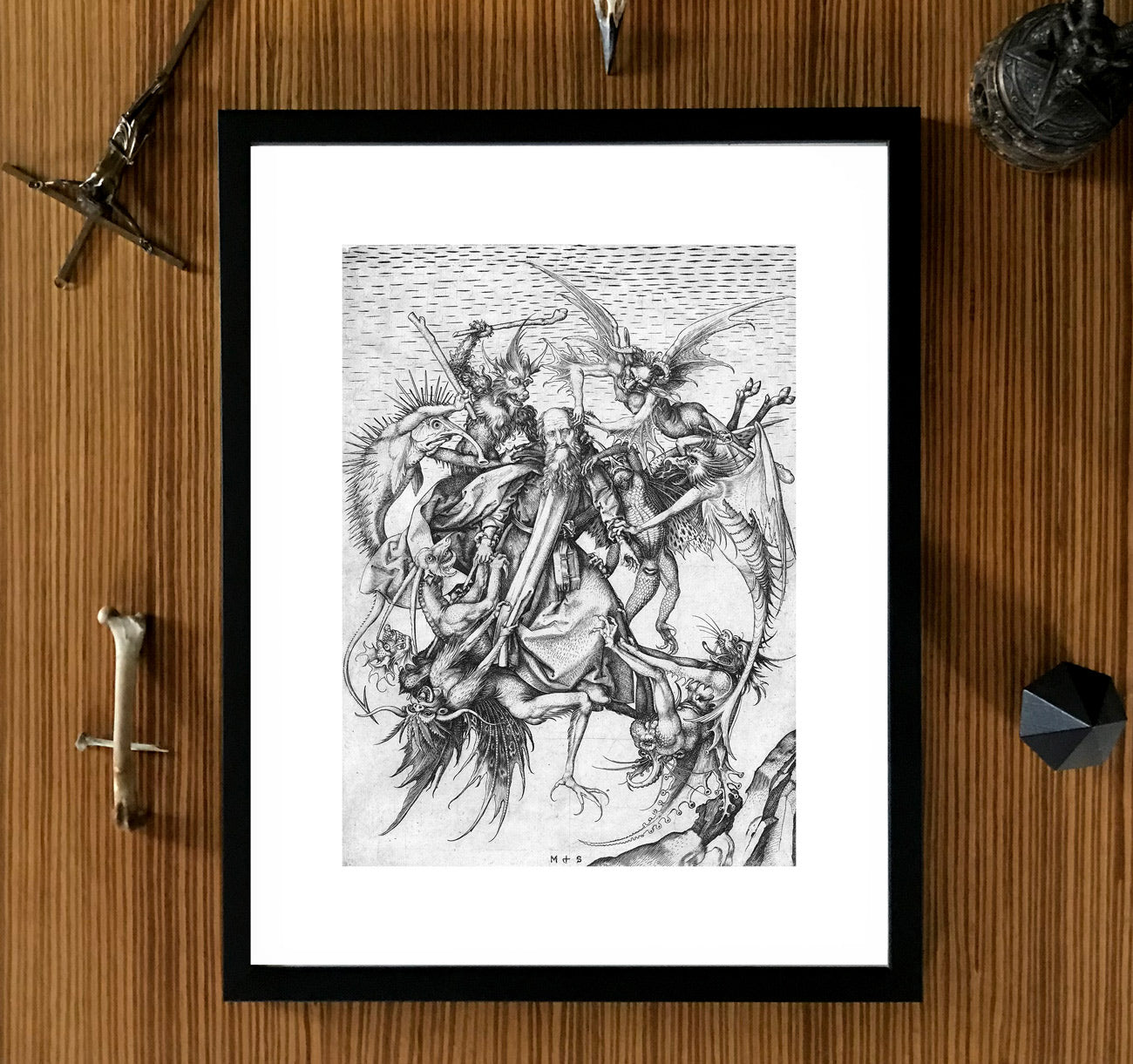 dark art framed demons monsters