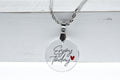 Double Flat High Grade Cubic Zirconia Inspirational Necklace