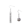 Genuine Amethyst Mis-matched Inspirational Earrings