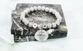 Iced Out Hearts Inspirational Stretch Bracelet In Silver By Pink Box - Part 3
