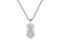 Bible Verse Tag Necklace Made With Crystals from Austrian Crystals