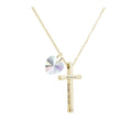 Cross Necklace Made With Austrian Crystals