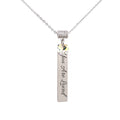 Inspirational Vertical Bar Necklace Made With Austrian Crystals By Pink Box