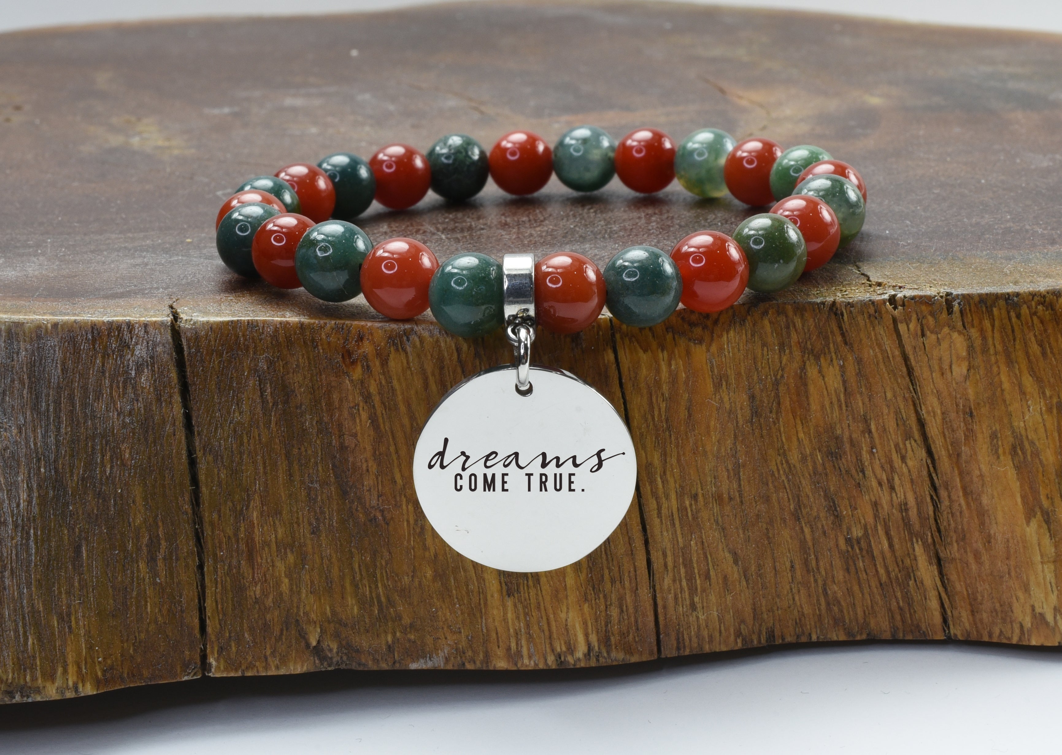 Xmas Themed Genuine Inspirational Handmade Bracelet By Pink Box