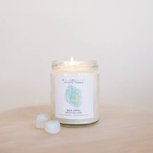 Load image into Gallery viewer, Jax Kelly Sea Opal Crystal Candle