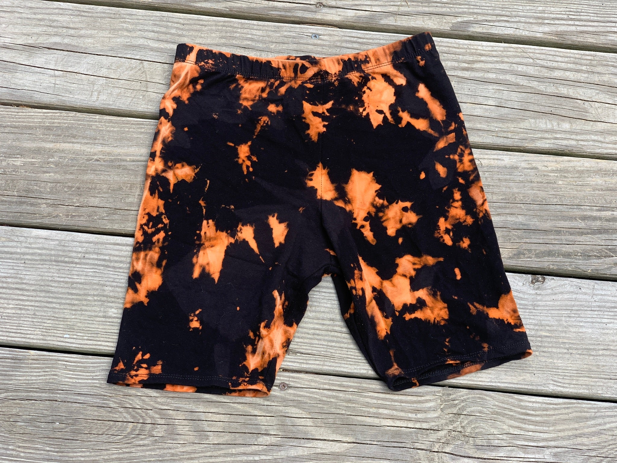 biker shorts tie dye