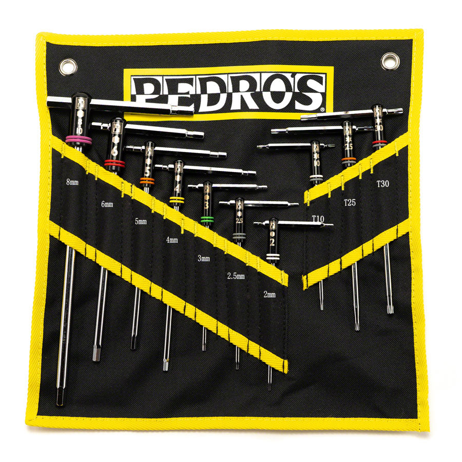Pedros Master T-Handle Set II Hex Wrench Set Black 6451701