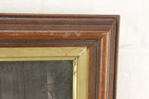Victorian Double Frame With Billiard Team Photograph 12 5 X 10