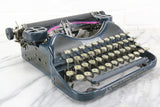 Corona 4 Portable Typewriter in Channel Blue, Made in USA, 1927