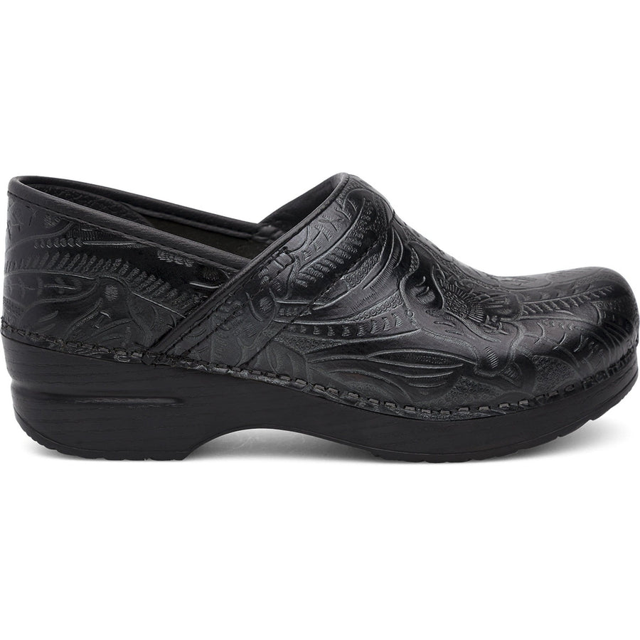 dansko professional black tooled