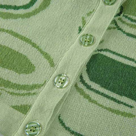 Halter Neck Knited Top Detials-Front Buttons