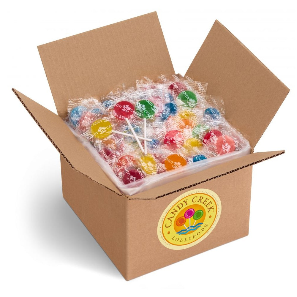 Fruit Lollipops, Bulk 4 lb. Carton