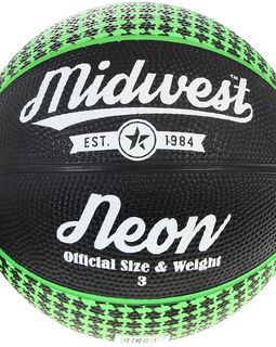 Midwest Neon Basketball Black Green All Sizes Available