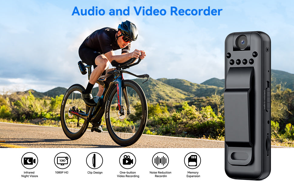 Ultra Small Camera with 180 Rotation Lens, Security Surveillance Camera with 32GB Micro SD Card