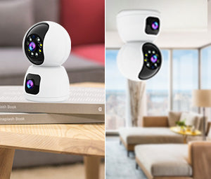 Dual Lens Indoor Security Camera