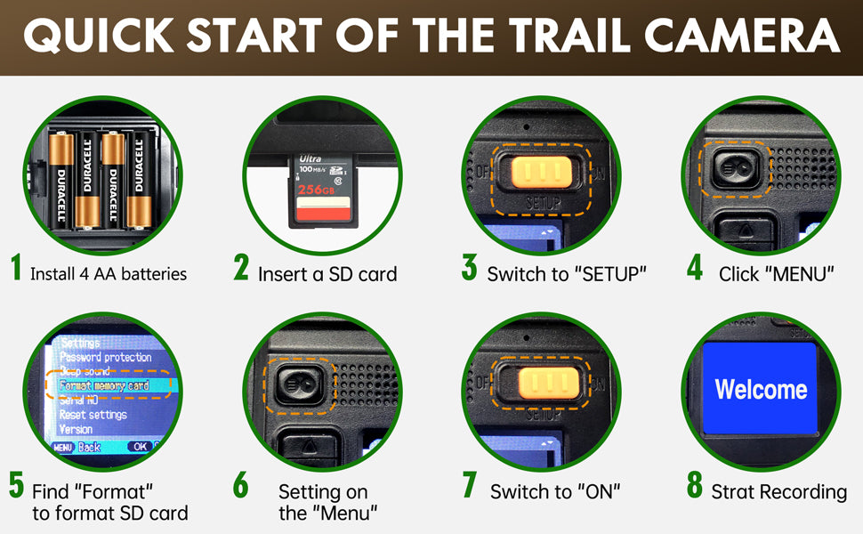 Start Of The Campark TC15 Rechargeable Solar Game Wildlife Trail Camera