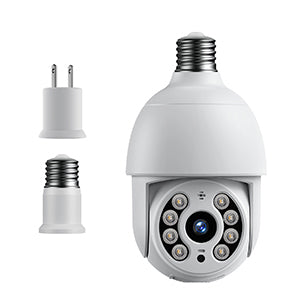 Toguard SC30 4MP Light Bulb Security Camera Wireless Cam with Color Night Vision, Auto Motion Tracking and Alexa