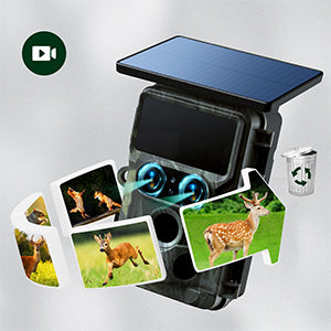 WiFi Dual Lens Solar Power Integrated Trail Camera