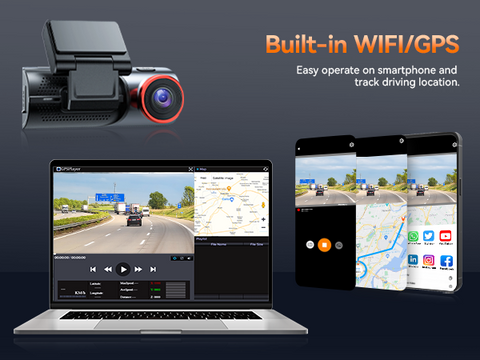 Capture Every Moment on the Road with Campark DC06 Dual Dash Camera –  Campark - Focus on Cameras