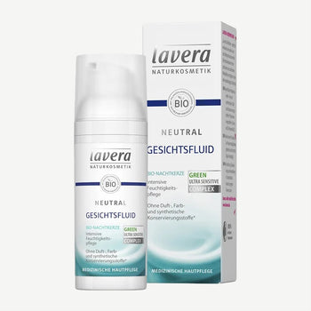 Lavera Neutral Gesichtsfluid Bio-Nachtkerze, Nachtkerze-Sanddorn