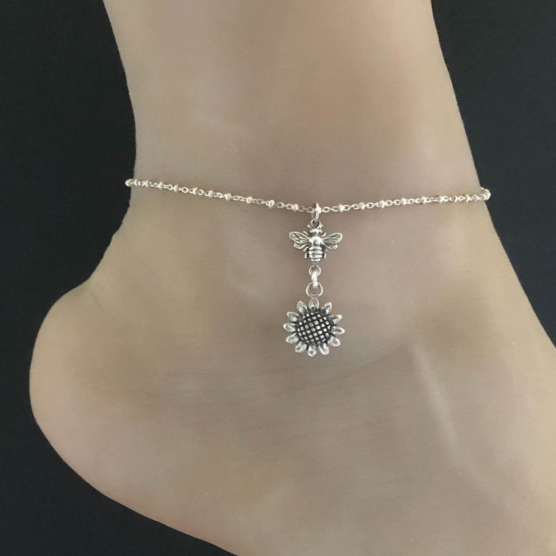 sterling ankle bracelet