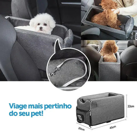 Cadeirinha de Cachorro Portátil para Carros