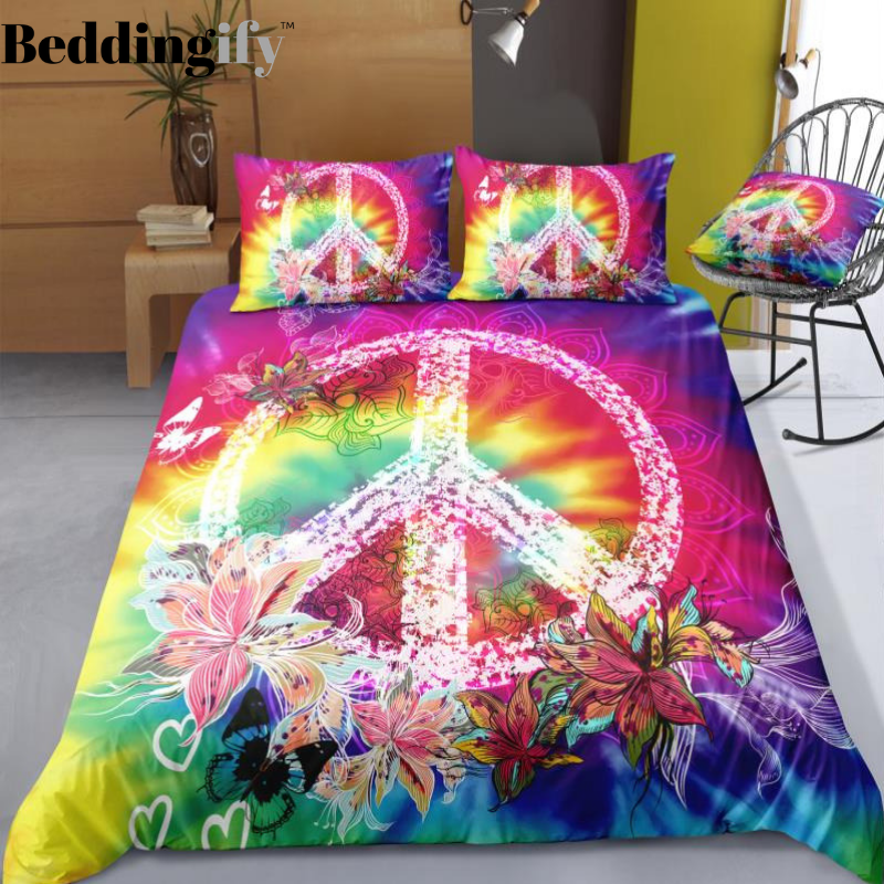 peace sign sheets queen