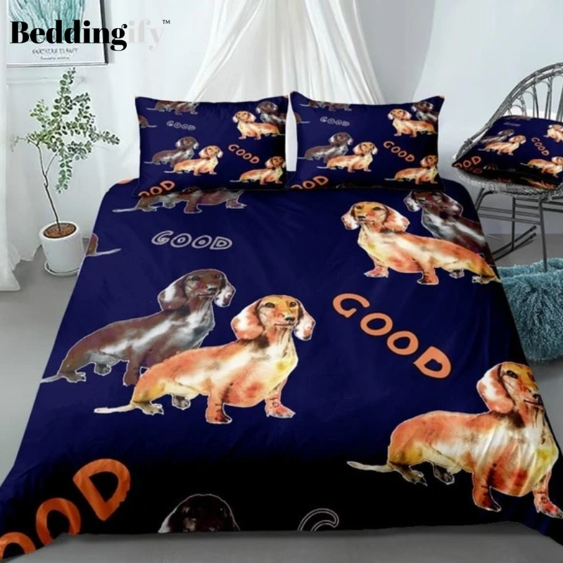 Good Sausage Dog Bedding Set Beddingify