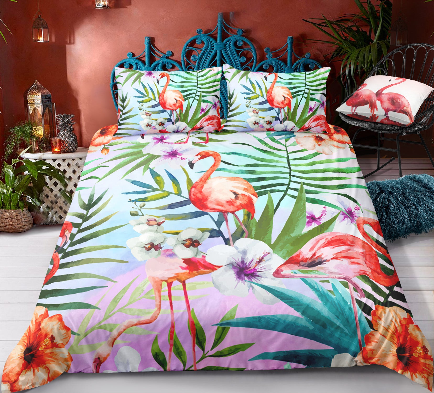 flamingo bedding