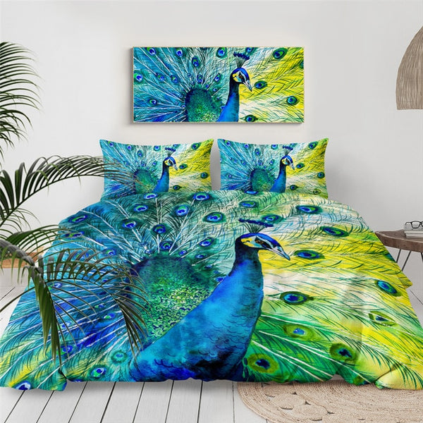 Peacock Tail Bedding Set | Beddingify