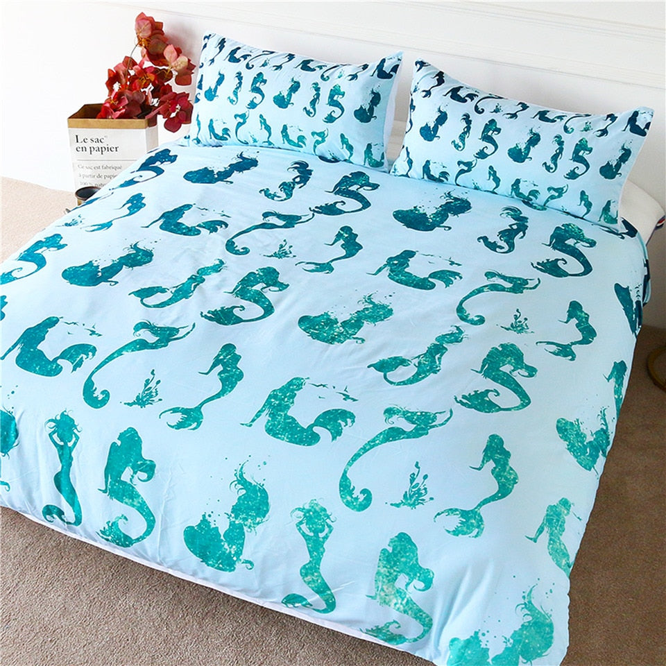 little mermaid duvet set