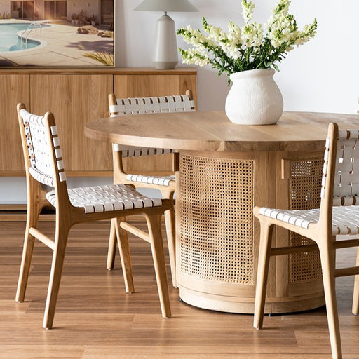 Round Rattan Dining Table – 120cm — Cosy Cribs