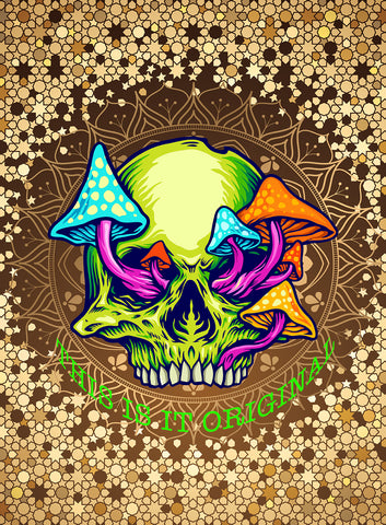 Psychedelic Skull Wallpaper