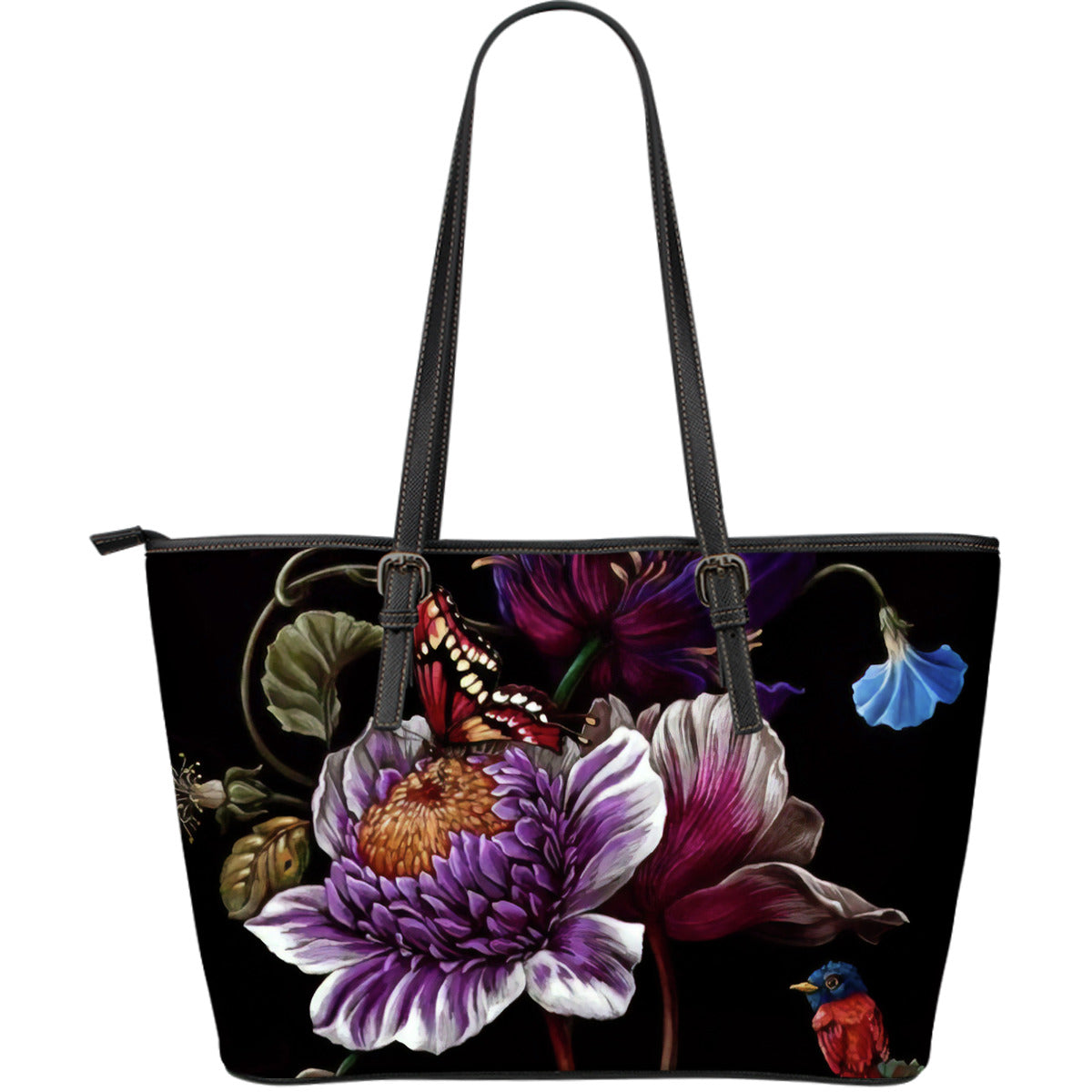 Ayriana Blue Flower Miracle Leather Tote Bag – This is iT Original