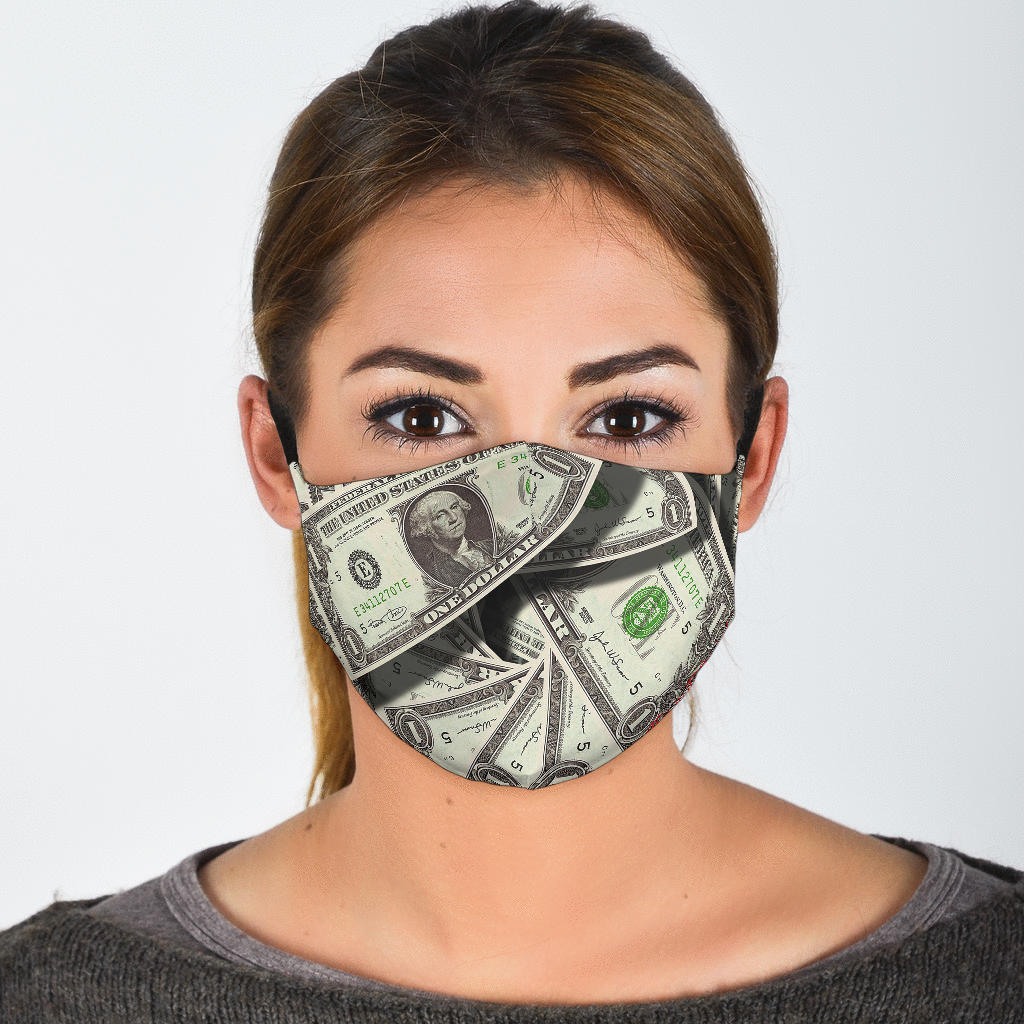 Dollars and Dirty Money Story Protection Face Mask – This is iT Original