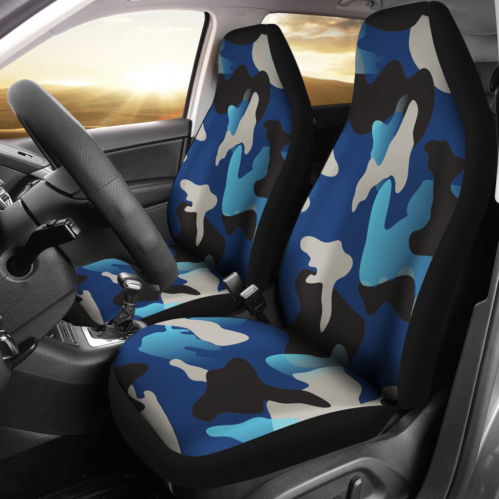 Blue Camouflage Car Seat Cover – This is iT Original