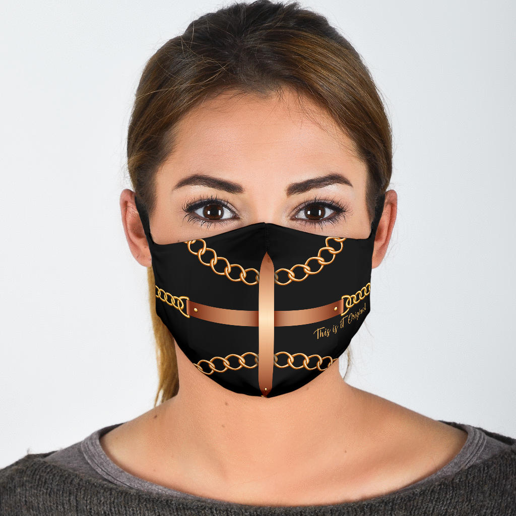 Luxurious Design Gold Chains With Strap Protection Face Mask – This is ...